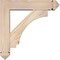 Ekena Millwork Imperial Arts and Crafts Smooth Bracket w/ Offset Brace, Douglas Fir, 5 1/2"W x 22"D x 22"H BKT0604X22X22IMP03SDF - alternate 4
